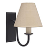 Single Gosford Wall Light in Matt Black