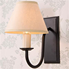 Single Gosford Wall Light in Matt Black