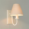 Single Gosford Wall Light in Plain Ivory