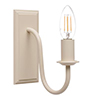 Single Gosford Wall Light in Plain Ivory