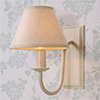 Single Gosford Wall Light in Plain Ivory