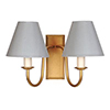 Double Gosford Wall Light in Old Gold