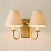 Double Gosford Wall Light in Old Gold