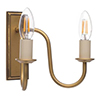 Double Gosford Wall Light in Old Gold