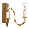 Double Gosford Wall Light in Old Gold