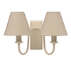 Double Gosford Wall Light in Plain Ivory