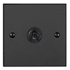 1 Gang Black Dolly Switch Beeswax Bevelled Plate