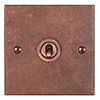 1 Gang Copper Dolly Switch Heritage Copper Bevelled Plate