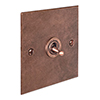 1 Gang Copper Dolly Switch Heritage Copper Bevelled Plate