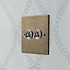 2 Gang Steel Dolly Switch with Antiqued Brass Bevelled Plate