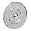 Door Bell Cover in Nickel with Ceramic Bell Push