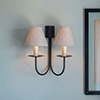 Double Classic Wall Light in Beeswax