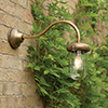 Stable Light with Flat Mounting in Antiqued Brass