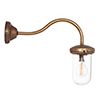 Stable Light with Flat Mounting in Antiqued Brass