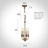Ickworth Pendant Light in Antiqued Brass