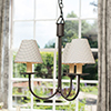 Three Arm Classic Pendant Light in Beeswax