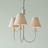 Three Arm Classic Pendant Light in Clay