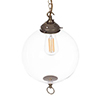 Bloomsbury Pendant Light in Antiqued Brass