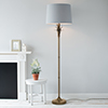 Regency Floor Lamp in Antiqued Brass