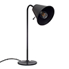 Studio Desk Lamp with Spun Shade in Matt Black