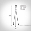 Adler Floor Lamp in Matt Black