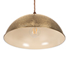 Pantry Light in Antiqued Brass (inside Ivory)