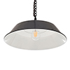 Balmoral Pendant Light Slate Grey (inside white)