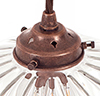 Ava Glass Pendant Light in Heritage Copper