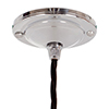 Ava Glass Pendant Light in Nickel