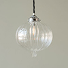 Ava Glass Pendant Light in Nickel