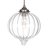 Ava Glass Pendant Light in Polished