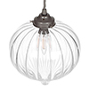 Ava Glass Pendant Light in Polished