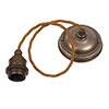 Antiqued Brass Fordham Rose 1m Bronze Cable ES