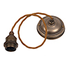 Antiqued Brass Fordham Rose 50cm Bronze Cable ES