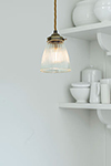 Fisher Pendant Light in Antiqued Brass