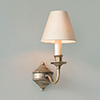 Single Brancaster Wall Light in Antiqued Brass