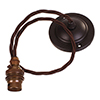 Beeswax Rose 50cm Dark Brown Cable (BC)