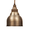 Weston Pendant Light, Antiqued Brass Shade