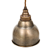 Weston Pendant Light, Antiqued Brass Shade