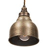 Weston Pendant Light, Antiqued Brass Shade