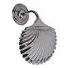 Scallop Wall Light in Nickel