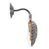 Scallop Wall Light in Nickel