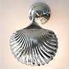 Scallop Wall Light in Nickel