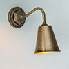 Holt Wall Light in Antiqued Brass