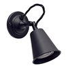 Single Curtis Spot Light in Matt Black