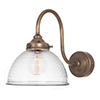 Hartley Wall Light in Antiqued Brass