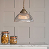 Foster Pendant Light in Antiqued Brass