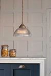 Foster Pendant Light in Antiqued Brass