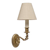 Single Fleur Wall Light in Old Gold