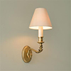 Single Fleur Wall Light in Old Gold